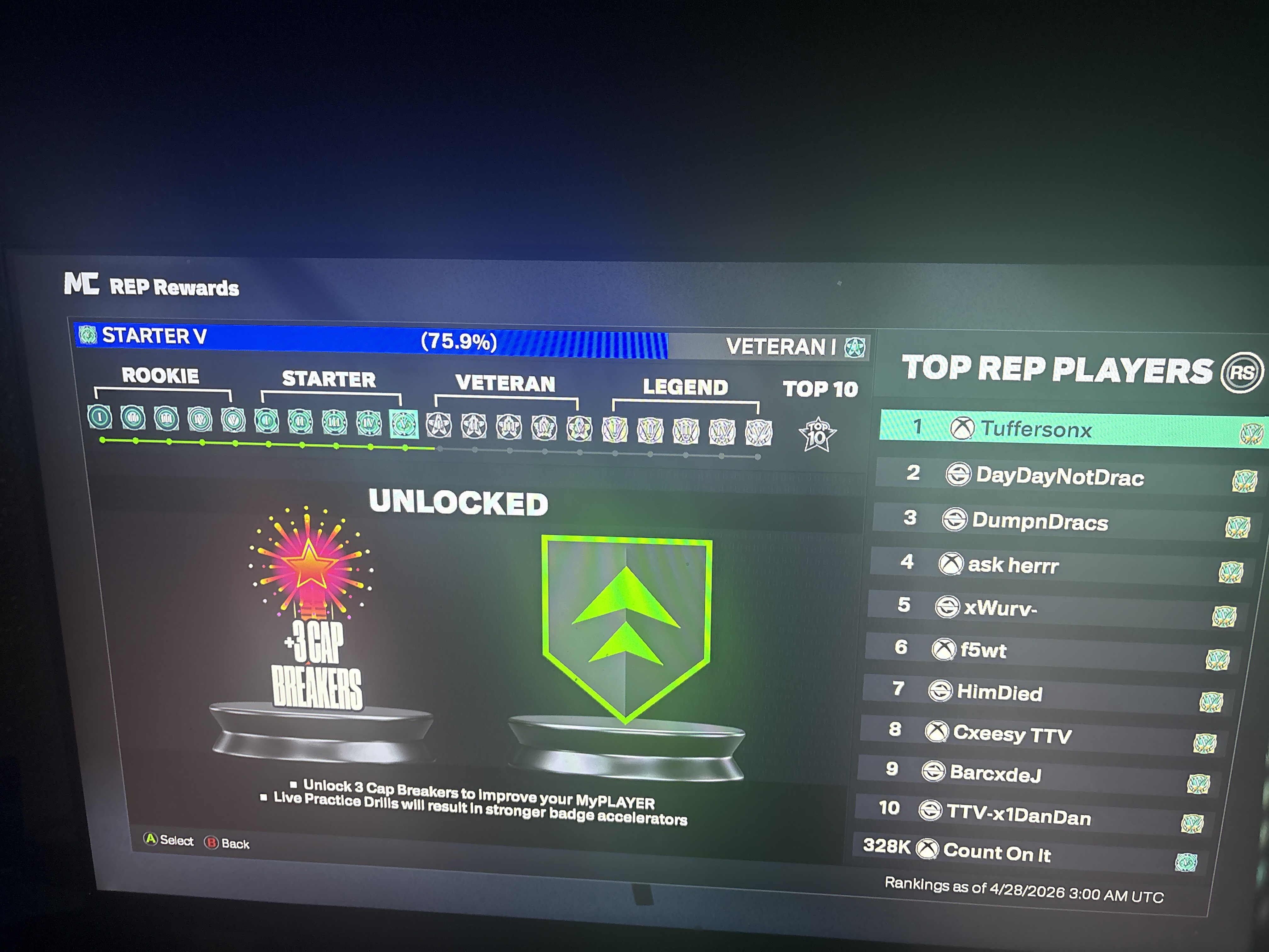 Starter 5 on Xbox series S