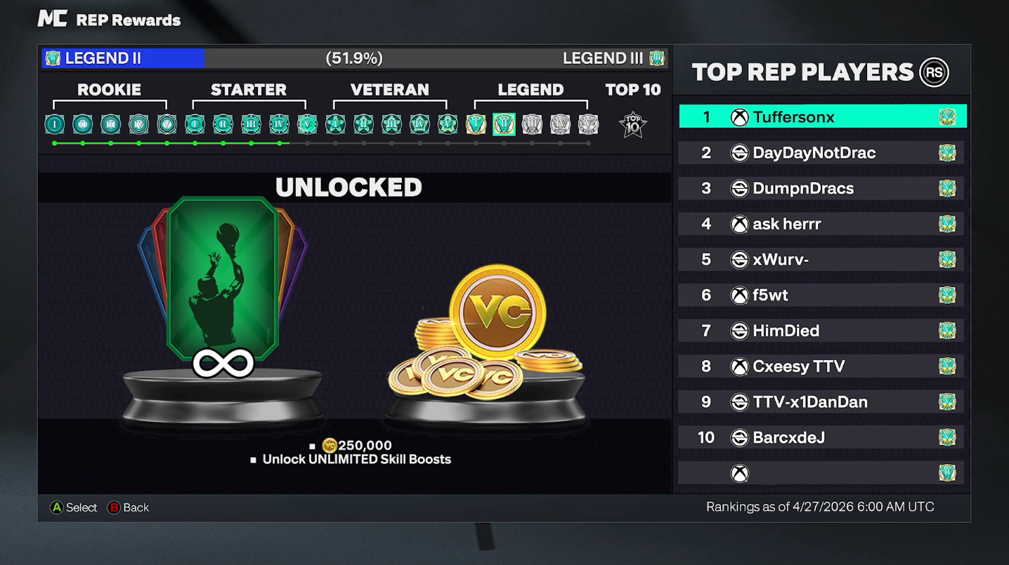 Legend 2 on XBOX SERIES X