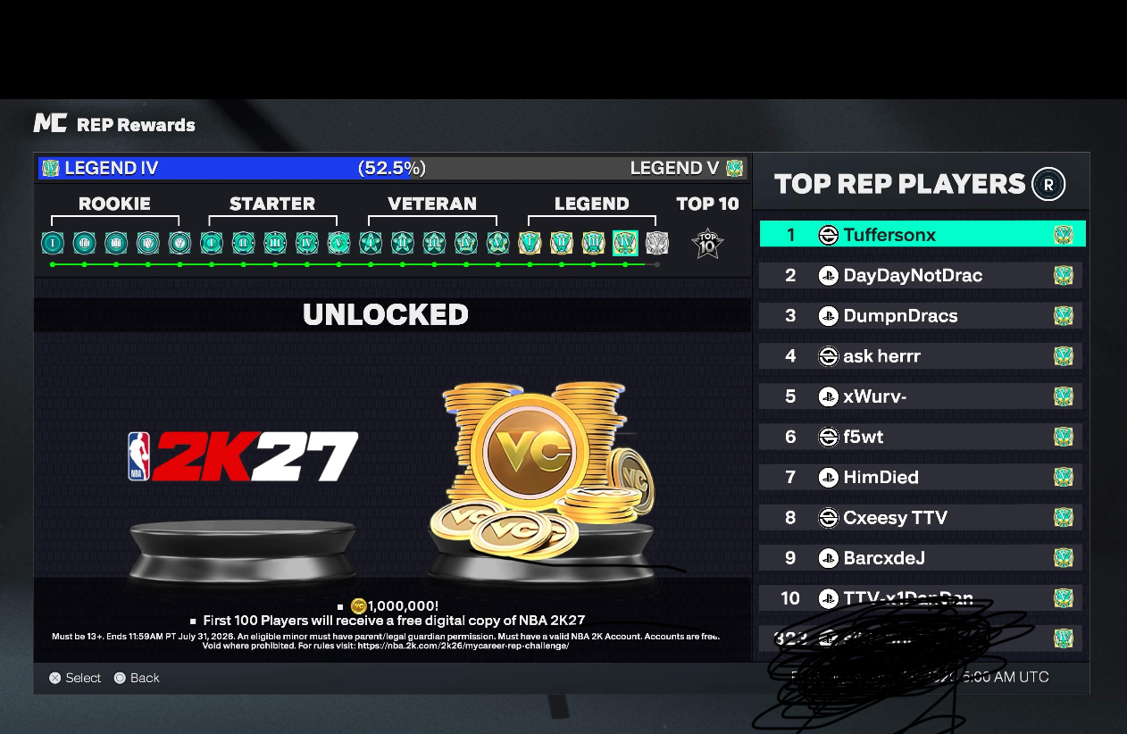 Legend 4 on PS5