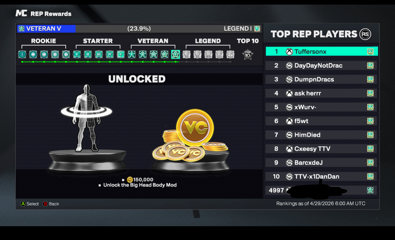 Veteran 5 on Xbox Series S