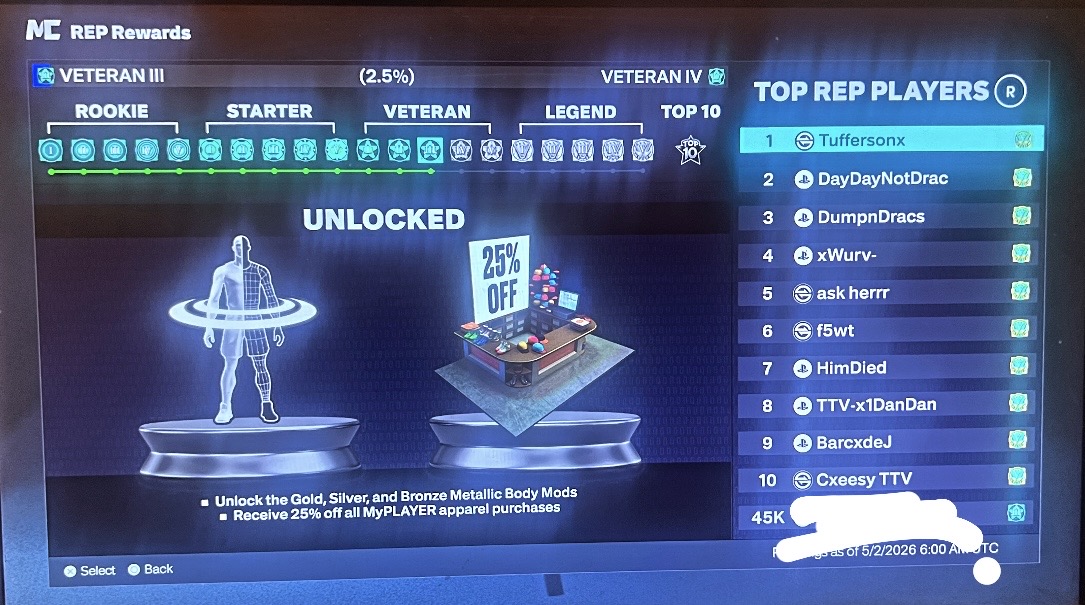 Vereran 3 on PS5
