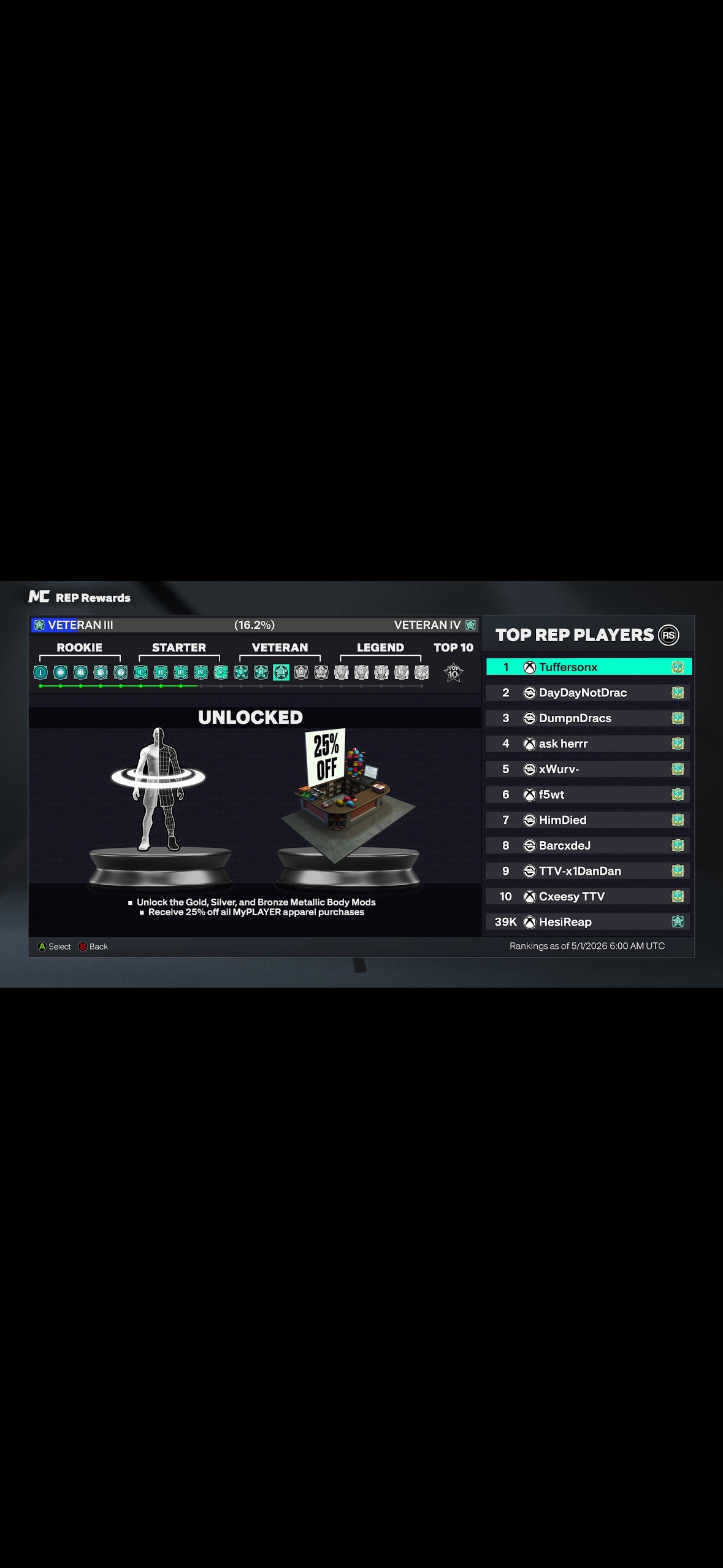 V3 16.6% v4 on Xbox Series S