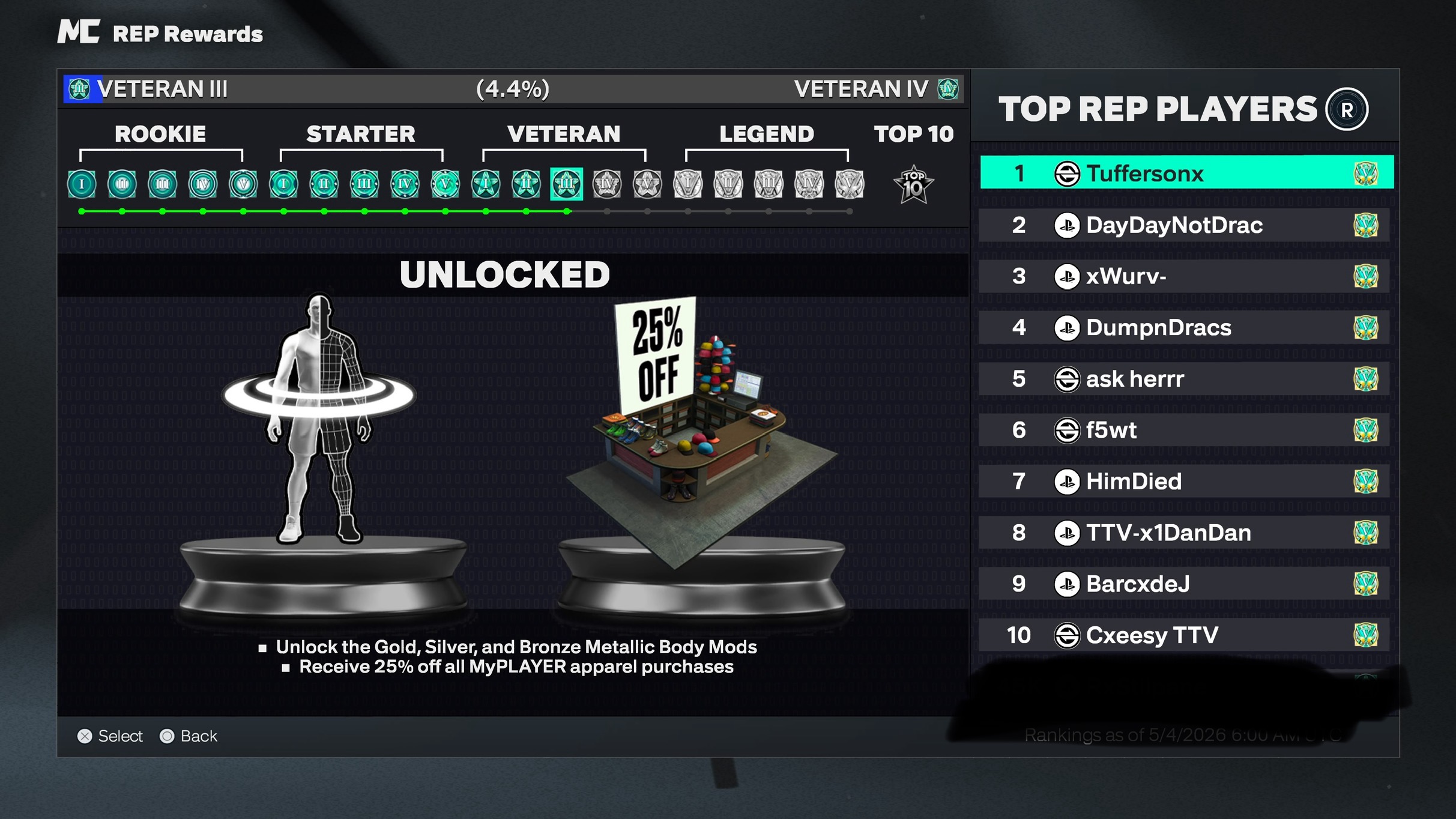 Veteran 3 on PS5
