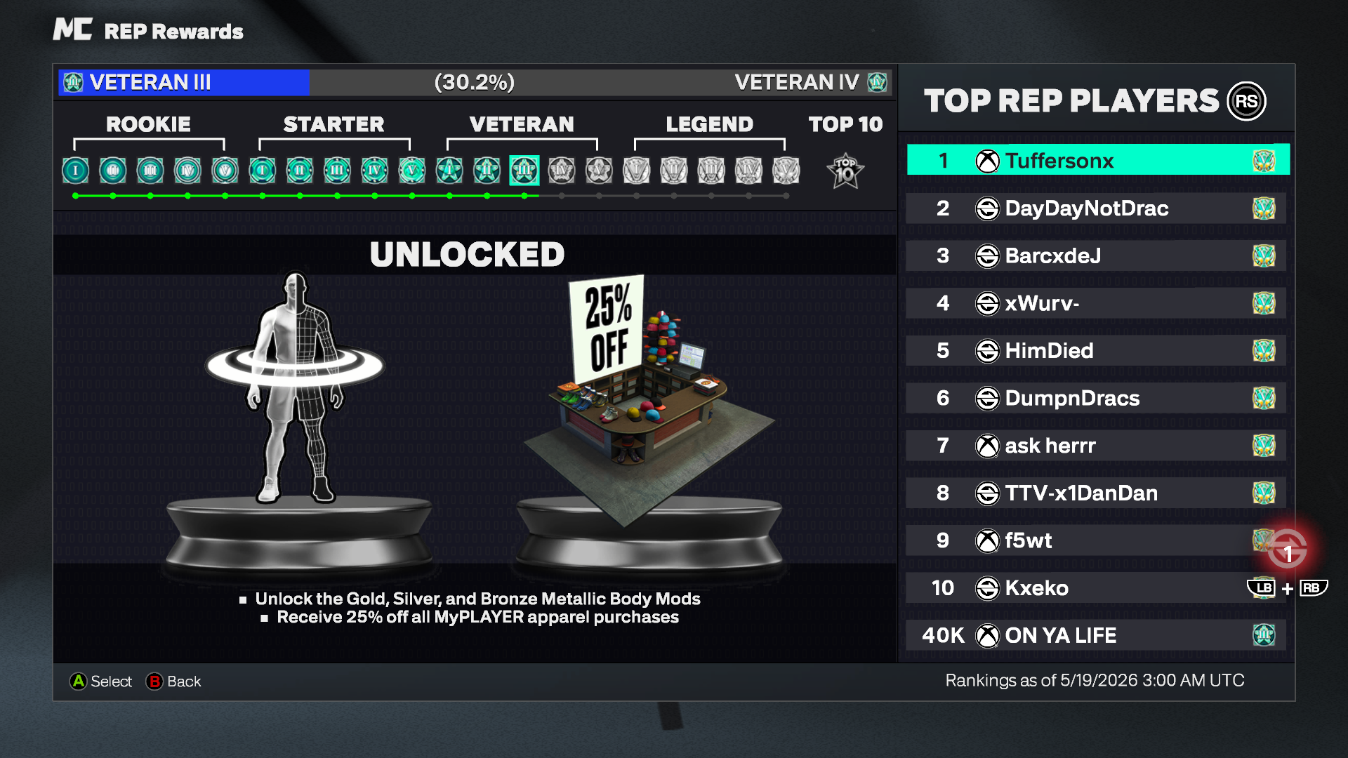 Vet 3 on Series S