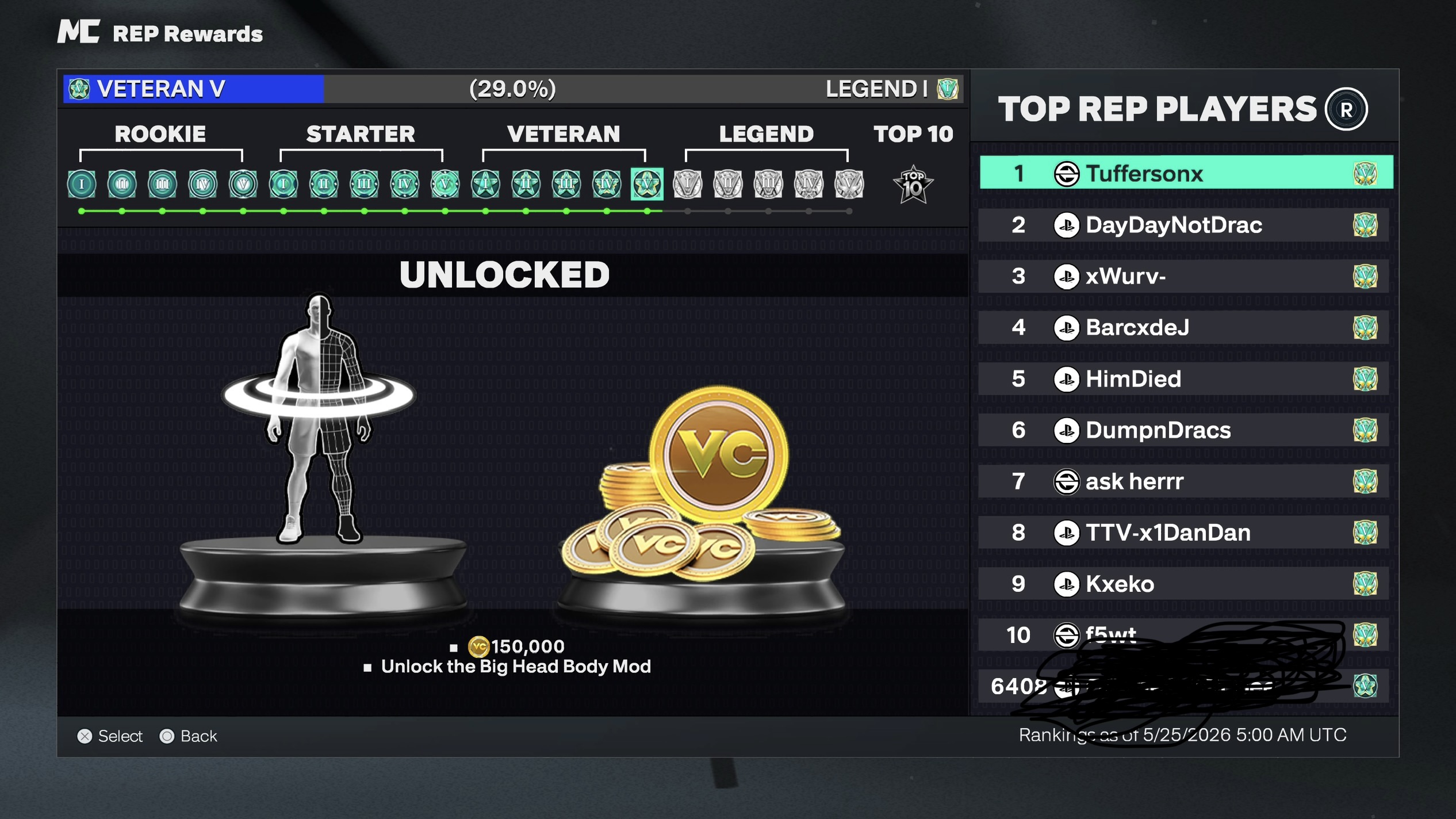 Veteran 5 on Playstation 5