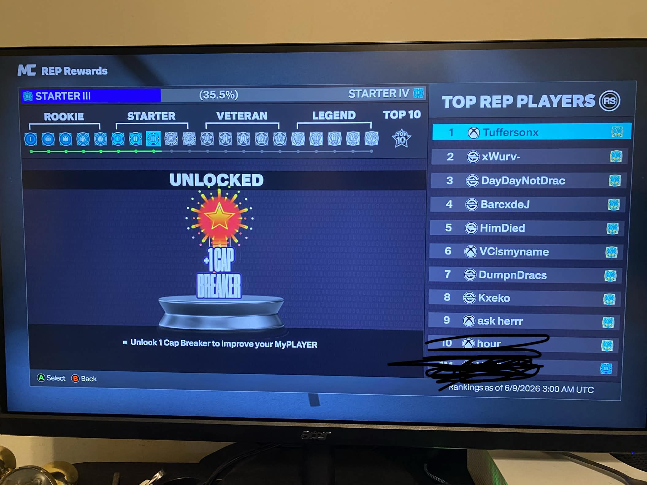 Starter 3 on Xbox series s