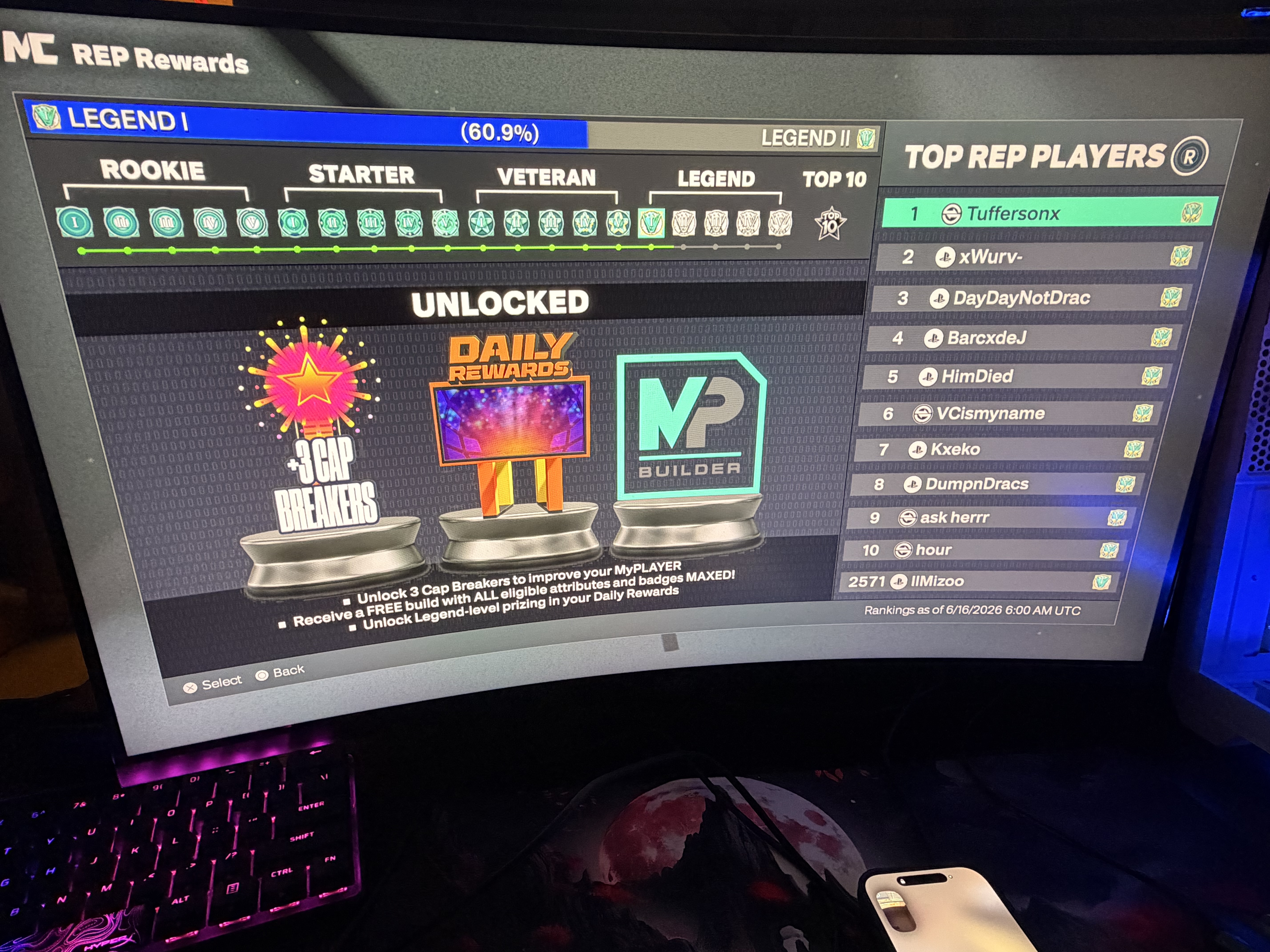 Legend 1 on PS5