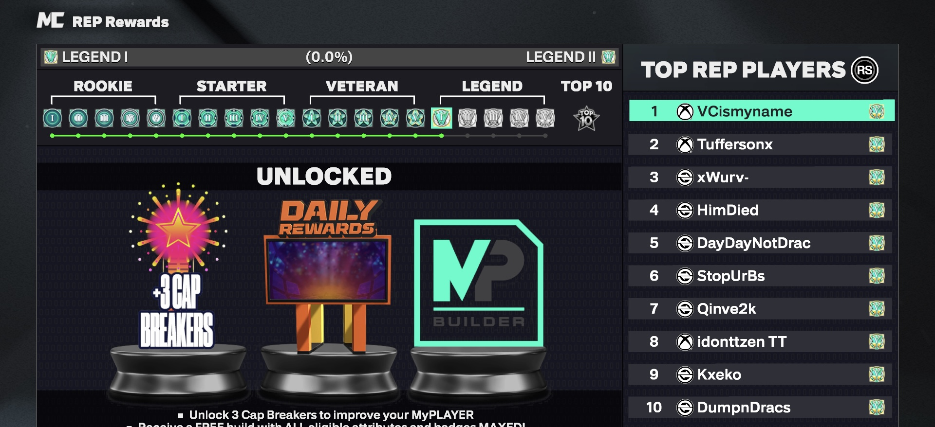 Legend 1 on Xbox